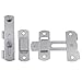 Chinflly Flip Gate Latch Lock,Barn Slide Door Latch 4 Inch Heavy Duty Iron Door Bolt Lock for Home Window Cabinet Furniture Gate Wood Fence Sliding French Doors, 2PCS(Silver)