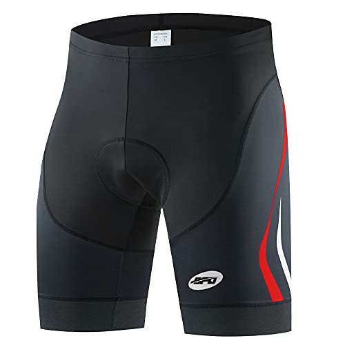 Sponeed Mens Bike Shorts With Padding Quicy Dry Cycling Tights Us Medium Red #TOP2