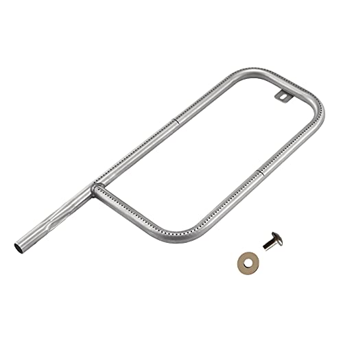 SUONA 41862 20.5 Inch 304SS Grill Burner Tube with Screw for Weber Q200, Q220, Q2000, Q2200 Grill Parts for Weber Q Series 396000 396001 396002 566002 53060001 54060001 60041 1-Pack BR-41