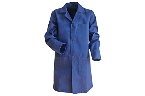 Bata azul oscuro | Modelo Limeur | Composición: 100% algodón | Color: azul marino | Talla: L | Unisex, turquesa, L