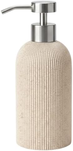Lunestella Elegant Boho Beige Hand Soap Dispenser with Stainless ...