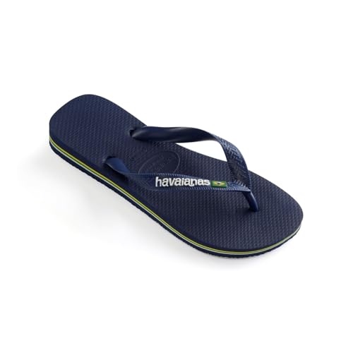 Sandalias Havaianas Brasil Logo Havaianas Adulto Unissex Marinho 43/44