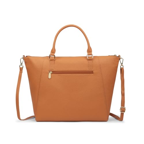 Image of Caprese Foxtail Large Satchel Bag for Women with Adjustable & Detachable Strap | Multiple Compartments | Versatile Shoulder, Crossbody & Handheld Bag for Work, Travel, and Everyday Use
