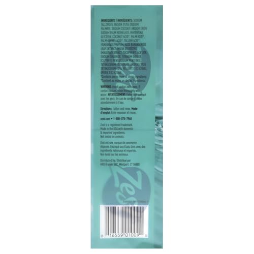 Image of Zest 8-Bar Bath Size Soap, Aqua, 4 Ounce per bar, 8 bars, 32 Ounce (Pack of 6)