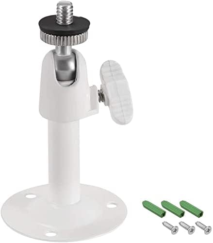 XYWHPGV CCTV Camera Mount - Adjustable Indoor/Outdoor Sercurity Camera Mounting Brackets 80mm Height Aluminum White(07441 95b31 d5d0e 82b14 578b8 14e07