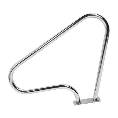 Schwimmbecken Handlauf aus 304 Edelstahl, Poliert, Rostfrei, Curve Bar Design, 103.5x80.5cm - Komfortable Einstieghilfe, Stabile Pool Geländer Ausstieg Für Wasserpark und SPA