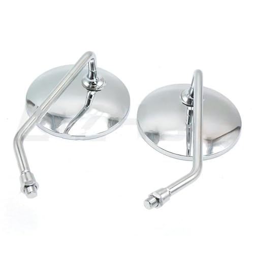 Rückspiegel Spiegel Für Y&amaha SR400 FZ6N Moto Rückspiegel 8/10 Mm Retro Edelstahl Seitenspiegel