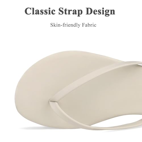 Image of Cheval Flat Leather Flip Flops for Women, Comfortable Dressy Thong Sandals 2026 Summer and Spring Vacation Essentials, Chanclas Para Mujer