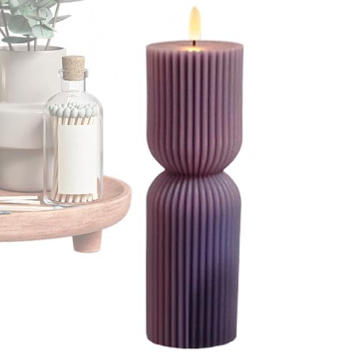 Bougie LED sans flamme pour créer un coin méditation et yoga