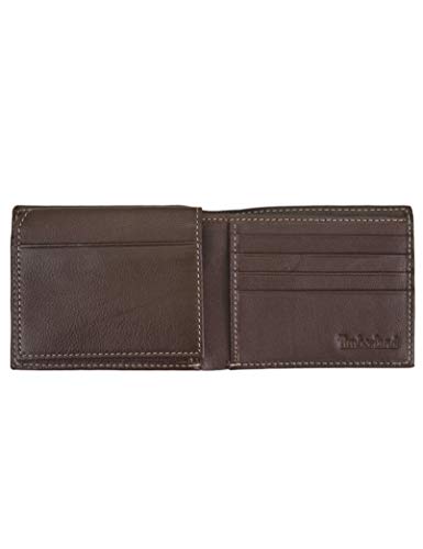 Timberland Men's Leather Wallet with Attached Flip Pocket