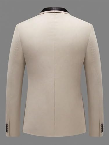 Men's 3 Piece Suit Slim Fit Tuxedo for Men One Button Shawl Lapel Blazer Jacket Vest Pants for Wedding Suits Prom4