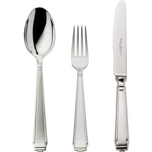 Robbe & Berking Art Deco 3 TLG. Menübesteck (150 g massiv versilbert)