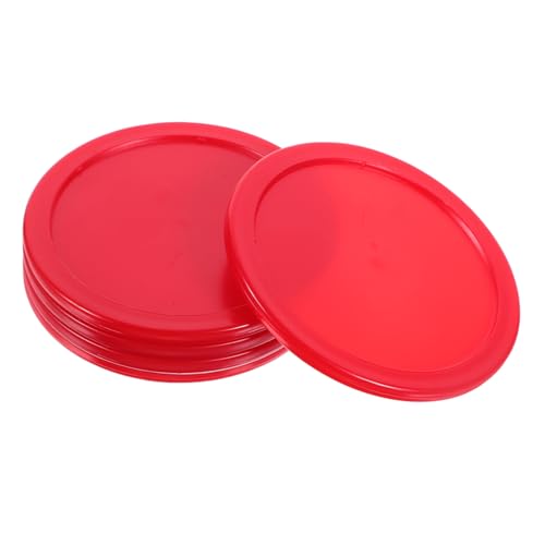 Gogogmee 5Pcs Air Hockey Pucks Replacement Hockey Accessories for Table Games Plastic Construction for Home and Play Vibrant Color for Easy