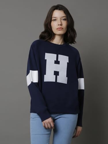 Image of HIGH STAR Women's Cotton Round Neck Sweatshirt