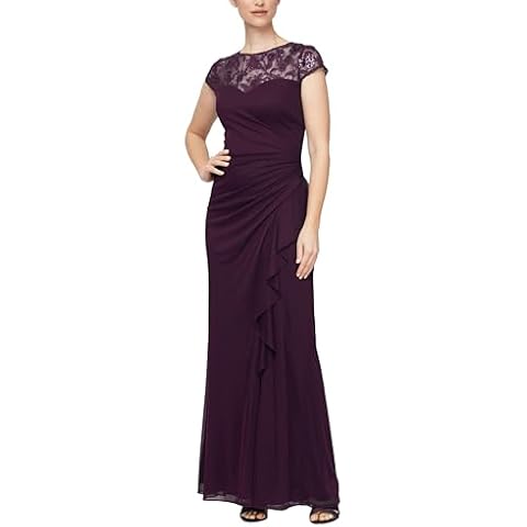 Alex Evenings A-line Sweetheart Neck Gown Cover