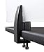 Stand Up Desk Store ReFocus Clamp-On Acrylic Desk Divider Partition Sneeze Guard Shield (Frosted, 47.25