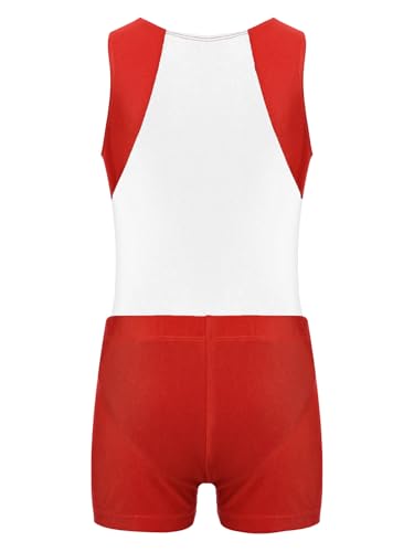 Kids Boys Girls Gymnastics Dance Outfits Sleeveless Leotard with Shorts Set Ballet Biketard Tank Short Unitard2