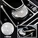 TopDall Bling Crystal Interior Media Control Emblem Cover for Mercedes Benz