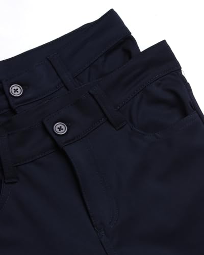 Image of dELiA*s Girls 2 Pack Stretch Twill Khaki School Uniform Pants (4-16)