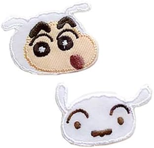 Amazon Co Jp クレヨンしんちゃん 2枚セット シール ステッカー シロ しんのすけ くれよんしんちゃん キャラクター 刺繍 アイロン接着 アイロンワッペン デコ 入園 入学 かわいい 正規品 わっぺん アップリケ 2 Kyap22 ホビー