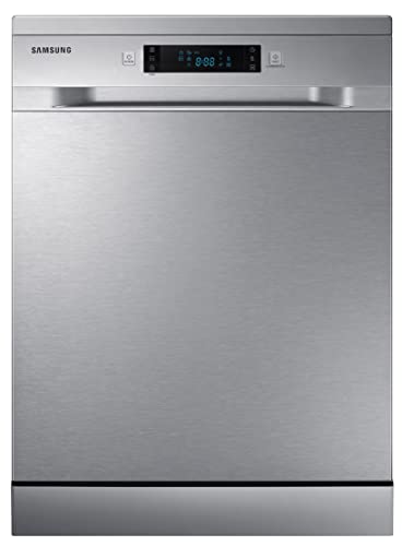 Image of Samsung 13 Place Setting Freestanding Dishwasher with Intensive Wash (DW60M5042FS /TL, Stainless Steel, Stainless Steel Tub,Hygiene Clean, Height Adjustable Rack)