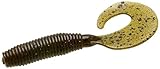 Zoom 011248 Fat A-Poundert Curly TailGrub, 3-Inch, 10-Pack, Green Pum-Packin Purple