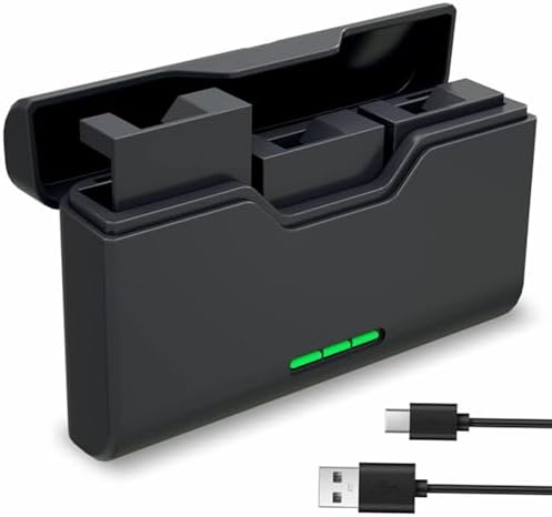 Battery Charger for GoPro Hero 5/6/7/8/9/10/11 Batteries, FARSAIL 3-Channel Charger with Type-C Cable and TF Card Storage image 5