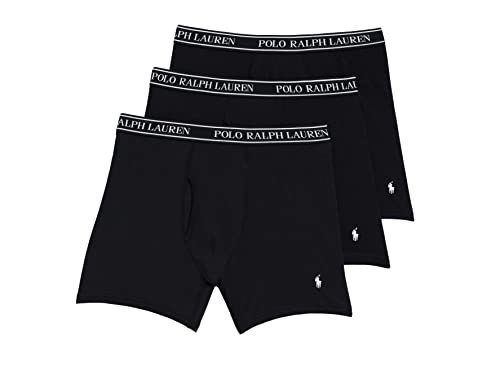 Image of POLO RALPH LAUREN Underwear Boxer Brief, 3-Pack, Stretch Classic Fit, Moisture Wicking Pouch, Regular, Trunk & Long Leg