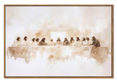Jesus Last Supper Floating Frame Art