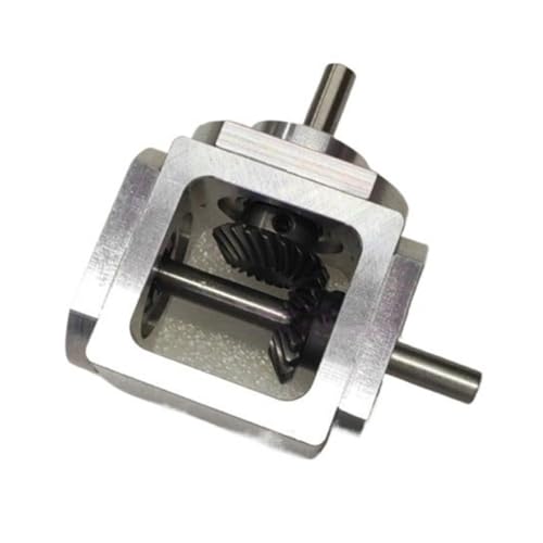 Angle Steering 1pc 90 Degree Spiral Bevel Gear Gearbox 1:1 Transmission Steering Gearbox 6mm Single Output Shaft T Type Cross Commutator Driving Change