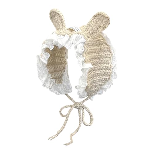 Oxxggkao Orejeras de conservación cálidas con diseño de animales, unisex, regalos de invierno para niñas, mujeres y niñas, accesorios para las orejas, beige, Talla única