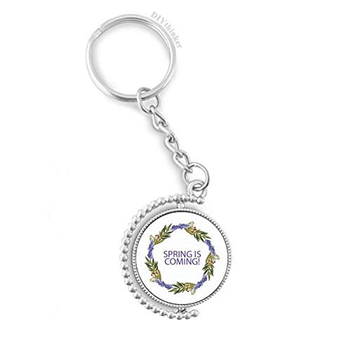 Llavero Pilgrim Ronda Garland Flor Azul detalle decorativo giratorio para regalar