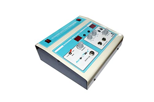 PHYSIOTREX Electrotherapy Physiotherapy Machine | Ultrasonic Ultrasound Therapy with TENS Unit | Whole Body Massager for Pain Relief, Muscle Recovery & Rehabilitation – Portable Home & Clinic Use | With 1 Year Warranty - Random Color