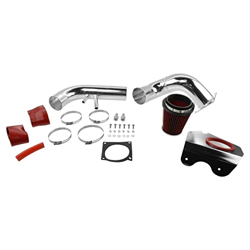 1A Auto Performance Cold Air Intake CAI w Red Air Filter for Ford Mustang GT 4.6L V8