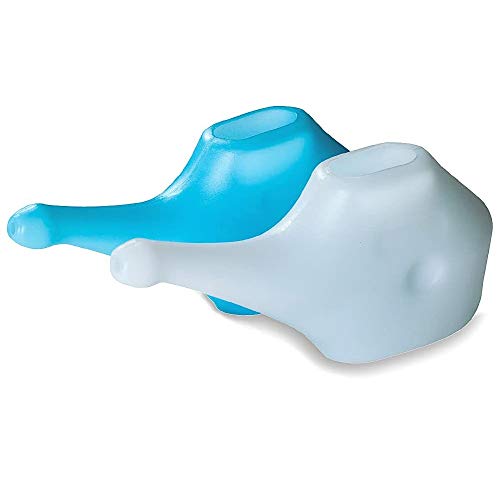 Economy, Light-Weight Neti Pot - Handy, Compact and Travel Friendly-White