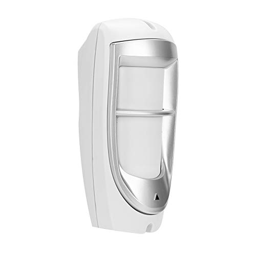 Detectores de movimiento con cable for exteriores, IP65, resistente al agua, sensor infrarrojo de doble haz, antirrobo, sistema de alarma de seguridad for el hogar, ángulo de detección de 110°/para co