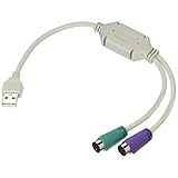 変換名人 PS/2接続キーボードとマウス → USB 変換アダプタ 日本語/英語キーボード用 USB-PS2