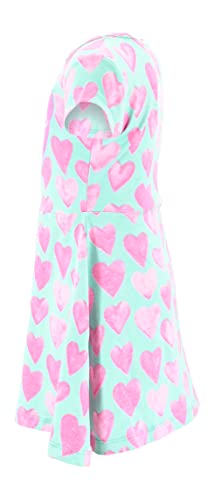 Image of Unique Baby Girls' Short Sleeve Everyday Printed Dresses for Kid and Toddler, Sizes 2T-12Y