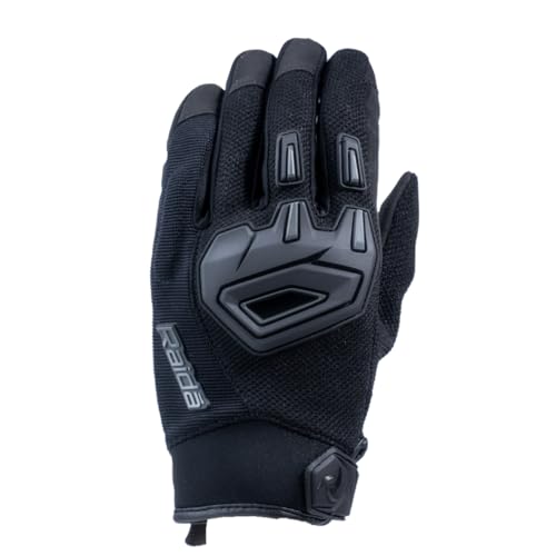 Image of Raida Avantur 2.0 Motorcycle Gloves | Vegan Friendly | Enhanced Knuckle Protection | Touchscreen Compatible | Lightweight & Comfortable | Ideal for Daily Commute & Weekend Rides (Grey, XL)