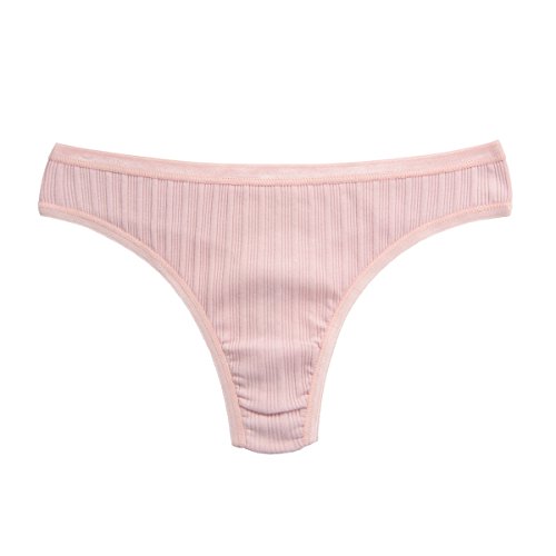 Knitlord 6 Pack Women's Thongs Underwear Cotton Breathable Panties Hipster Bikini (S)