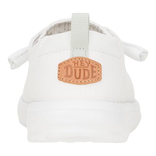 Image of HEYDUDE Women's Wendy Chambray Loafers | Lightweight Slip On Shoes for Women | Casual Everyday & Travel Style