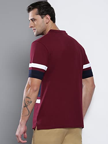 Image of Dennis Lingo Men's Cotton Solid Slim Fit T-Shirt