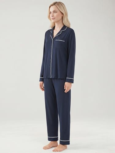 Image of Women's Petite Cotton Pajama Set Petite Length Pjs