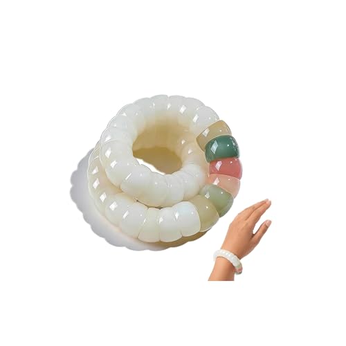 Image of Natural Bodhi Seed Bracelets Anxiety Fidget Bracelets Anxiety Relief Items Protection Healing Stretch Bodhi Fidget Bracelet for Women Men