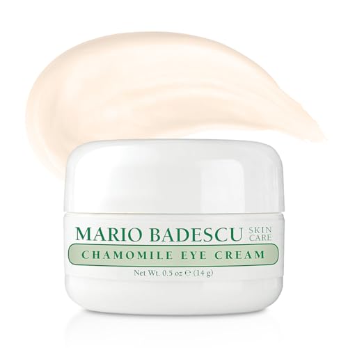 Mario Badescu Chamomile Eye Cream for Combination, Dry or Sensitive Skin, Luxurious & Soothing Eye Care Formulated with Vitamin A & E Oils, Pack of 1, 0.5 Oz