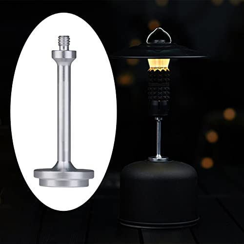 Mealoodiousmusea 2 set Lantern Gas Tank Bracket Fishing Outdoor Lighting Camping Gas Tank Adapter Silver, 2.7 x 7.5 cm