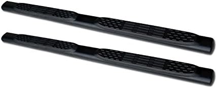 S & T RACING INC 5" Oval Matte Black Side Step NERF Bars Running Boards 04-08 for F150 Super CAB