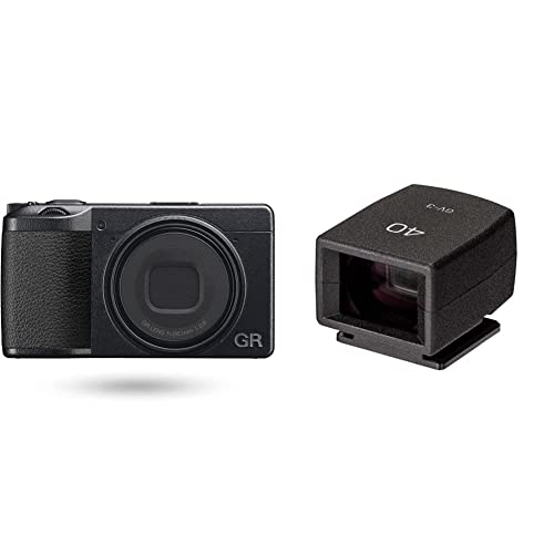Image of Ricoh GR IIIx with External mini Finder.