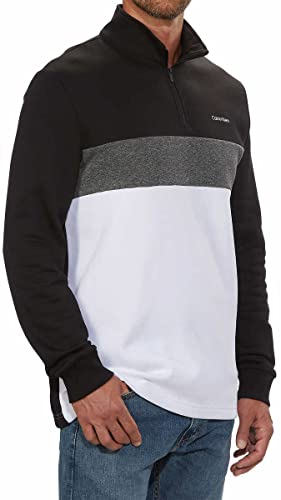 Calvin Klein Mens Mid-Weight Quarter Zip Pullover (Black, Medium)3