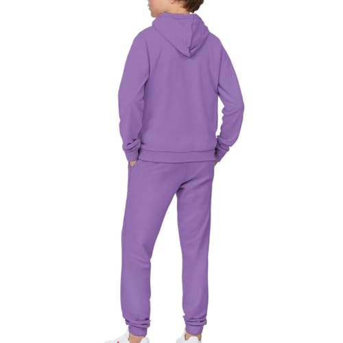 Kids Tracksuit Athletic Sweatsuits Pullover Hoodie Sweatpant Clothing Set4